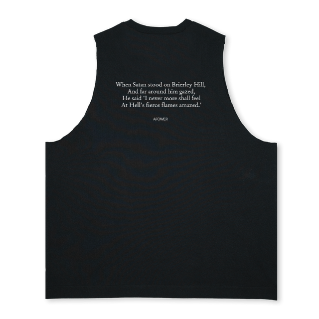 BRIERLEY HILL Deep Black Oversized Vest.