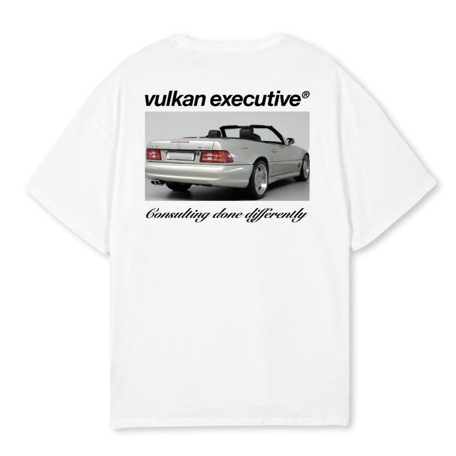 BENZ HVIT White Oversized Tee.