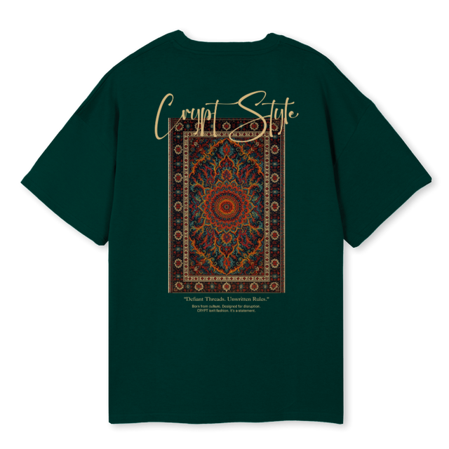 CRYPT CARPET DROP_WG Wild Green Oversized Tee
