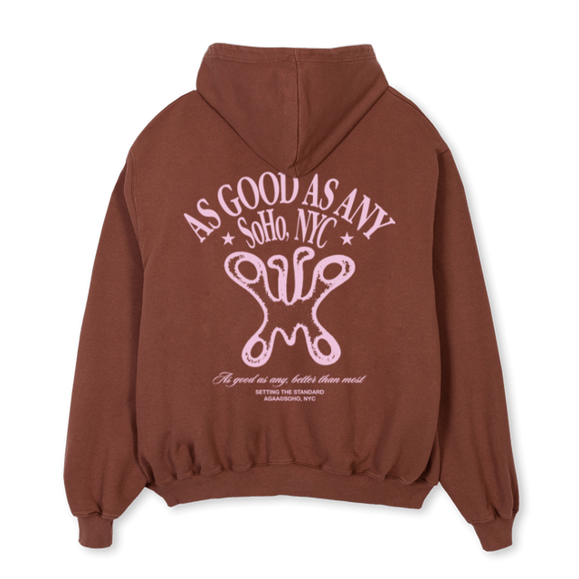 AAABUTTERFLY_VB Vintage Brown Oversized Hoodie