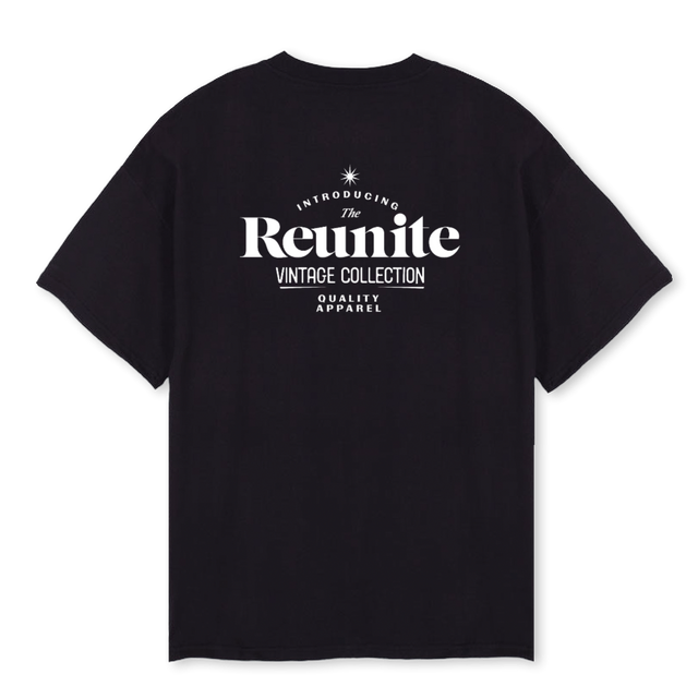VINTAGE COLLECTION Black Oversized Tee.