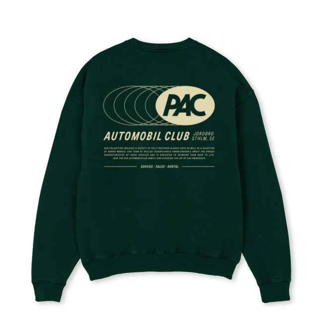DROPPSWET_WG Wild Green Oversized Crewneck Sweater