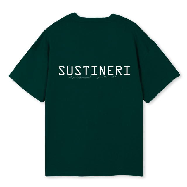 PROTOTYPE PRINT OST Wild Green Oversized Tee.