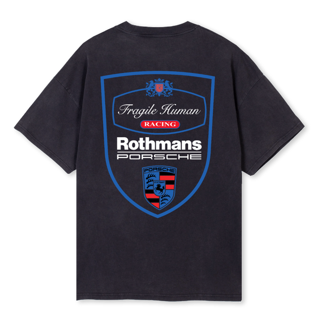 FRGL RACIN Vintage Black Oversized Tee.