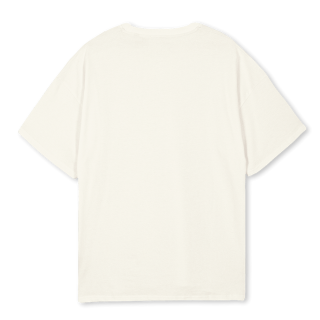 APERTIVUSONE Cream Oversized Tee.