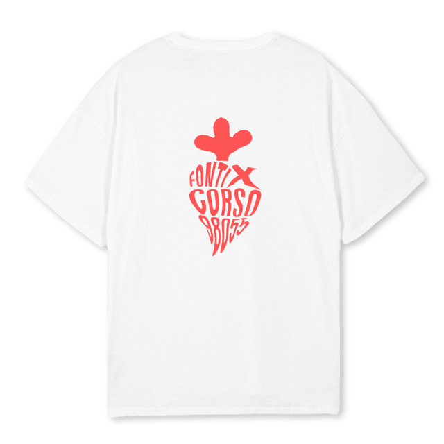 CORSO FONTI White Oversized Tee.