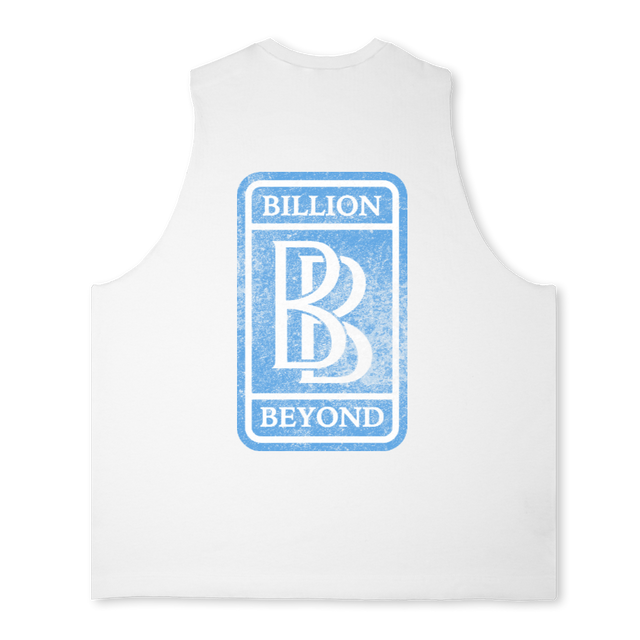 EMBLEM TANKTWHITE Bright white Oversized Vest.