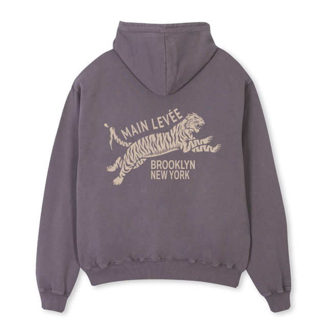 BROOKLYNTIGER_PG Pigment Grey Oversized Hoodie.
