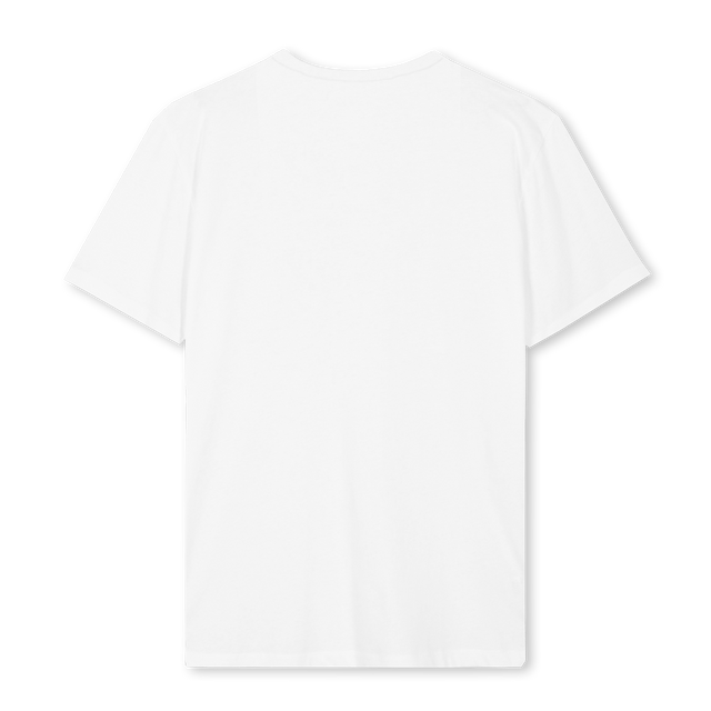 CIRCLEFRONT_REG_W White Regular Tee.