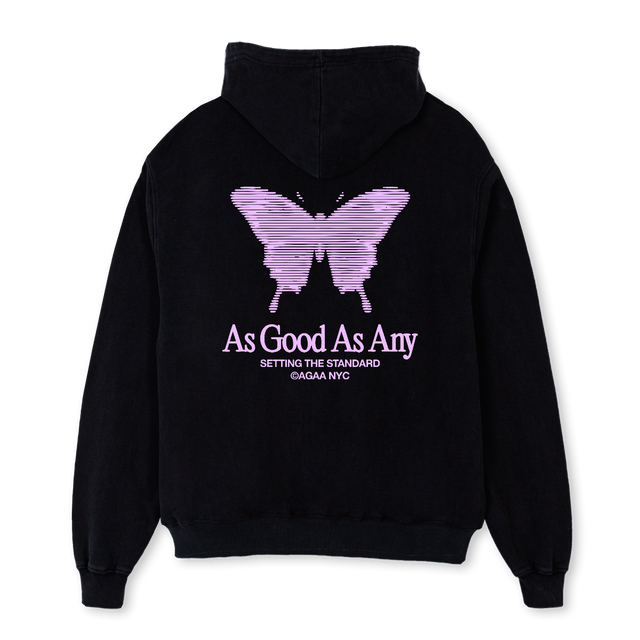 AGAAKINETIC_PB Black Oversized Hoodie.