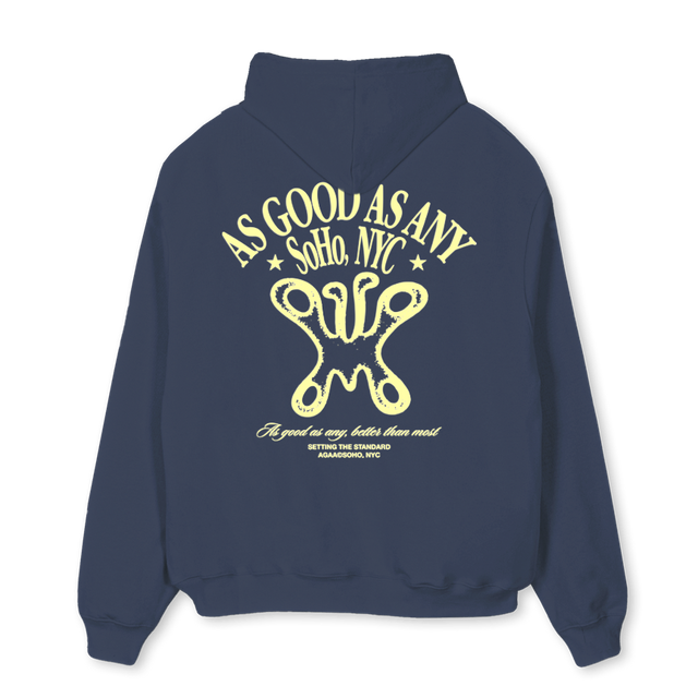 AAABUTTERFLY_NB Navy Blue Oversized Hoodie