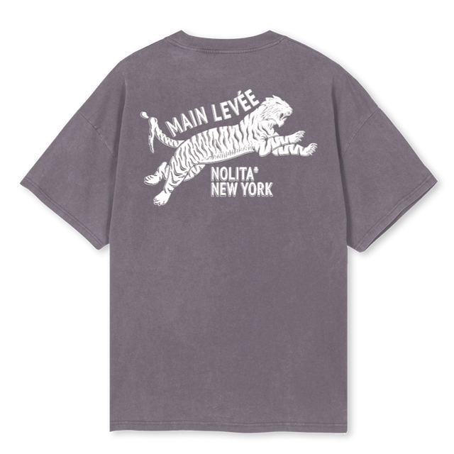 NOLITATIGER_PGT Pigment Grey Oversized Tee
