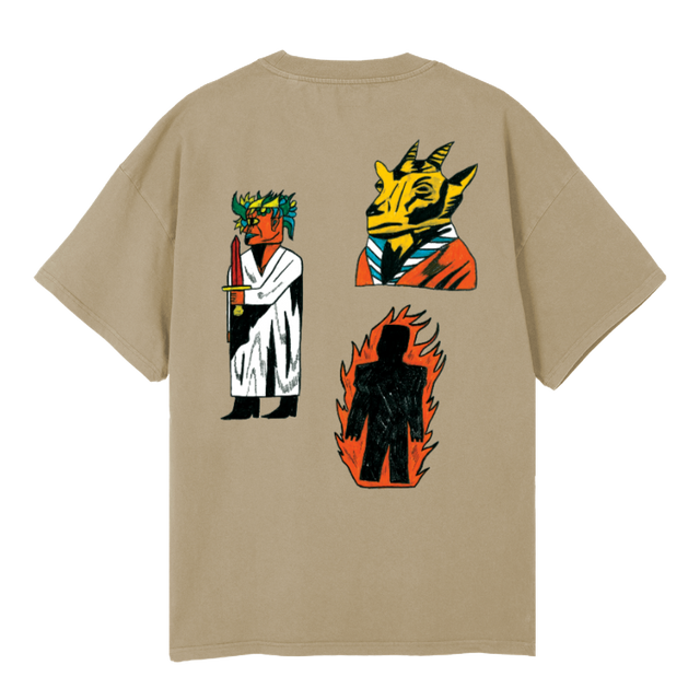 WICKERSAND Vintage Dune Oversized Tee.