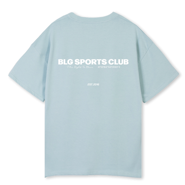 MANUEL_2 Cold Blue Oversized Tee