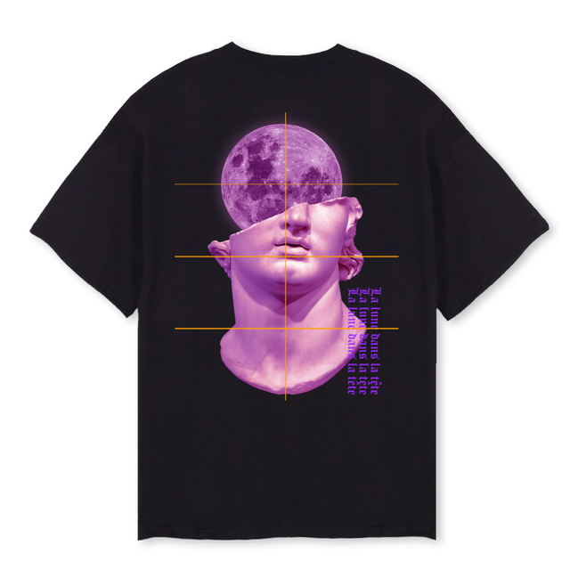 TETEROSE Black Oversized Tee.