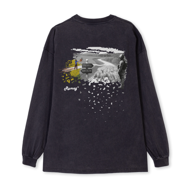RUMAG_2 Vintage Black Oversized LS Tee.