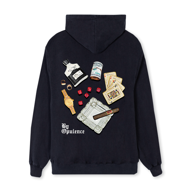 CASINOHOODIE Vintage Black Regular Hoodie.