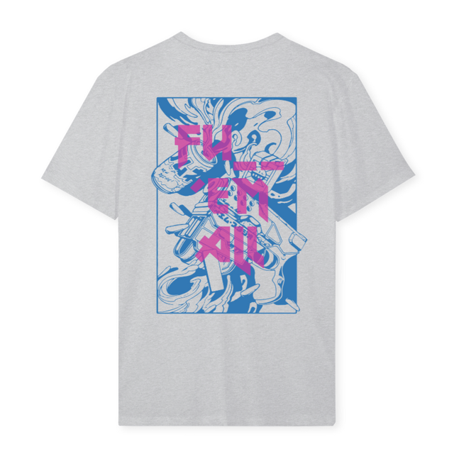 ADWBRUNNERVB_LG Light Grey Marl Regular Tee