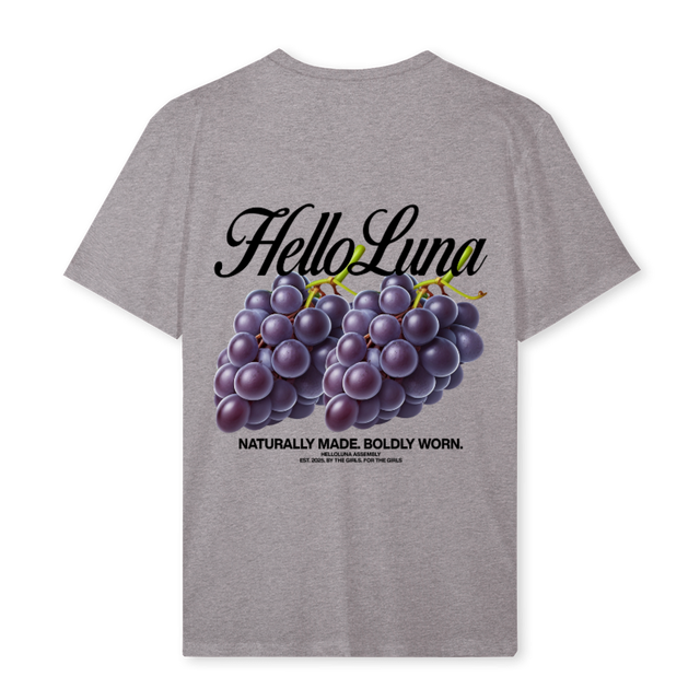 GRAPES_REG Grey Marl Regular Tee