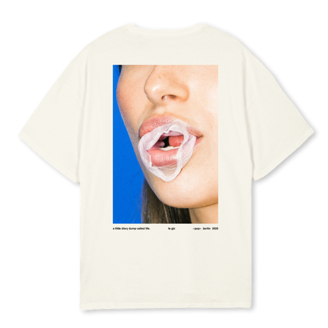POP Cream Oversized Tee.