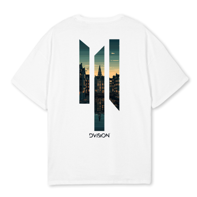 AMSTERDAM White Oversized Tee.