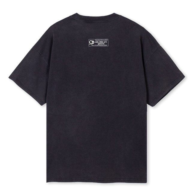AYRTONTEEVB Vintage Black Oversized Tee.
