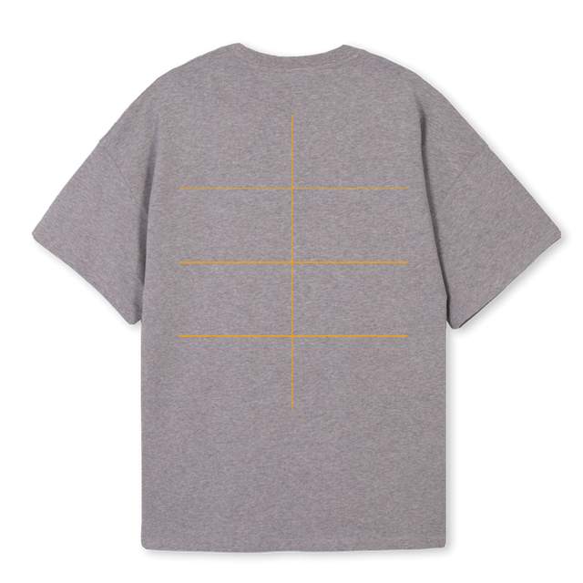 MOTIONTEAMPINK Grey Marl Oversized Tee.