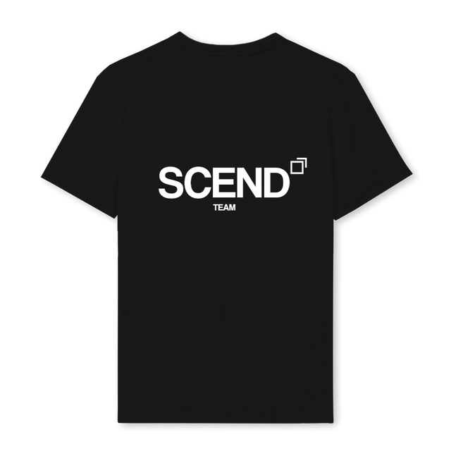 SCENDTEEREV Black Regular Tee.