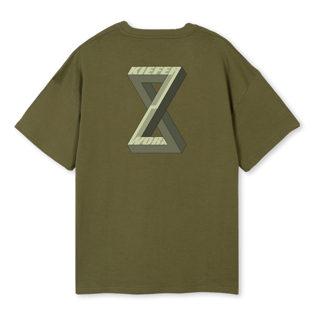KXGREENSHIRT Kaki Oversized Tee.
