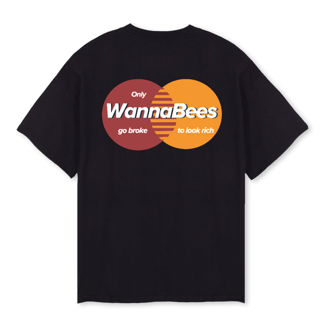 MASTERCARD Black Oversized Tee.