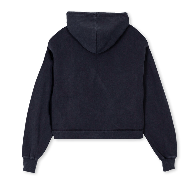 ROLLRCROPHOODIE Vintage Black Cropped Hoodie.