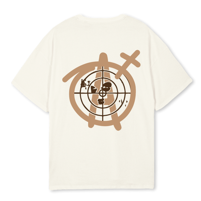 AGNOSTICXSORT CREAMT Cream Oversized Tee.