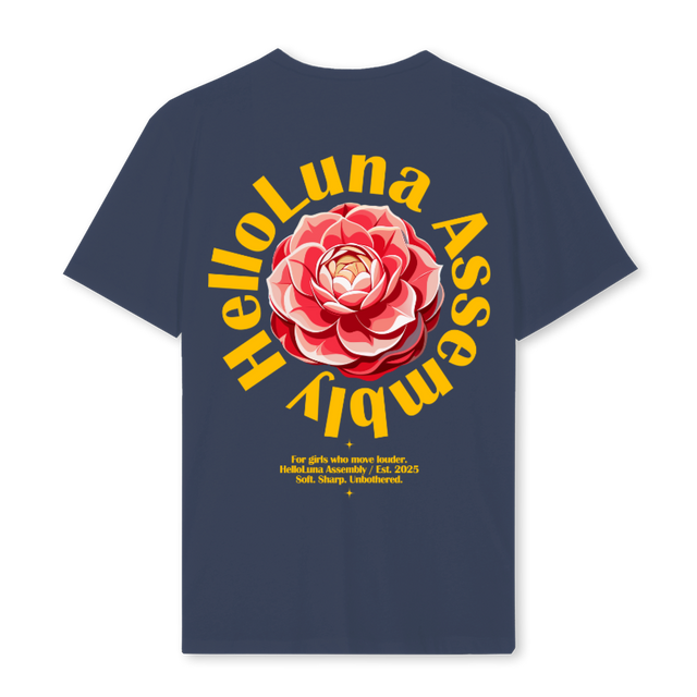 FLOWERCIRCLE_REG Navy Blue Regular Tee