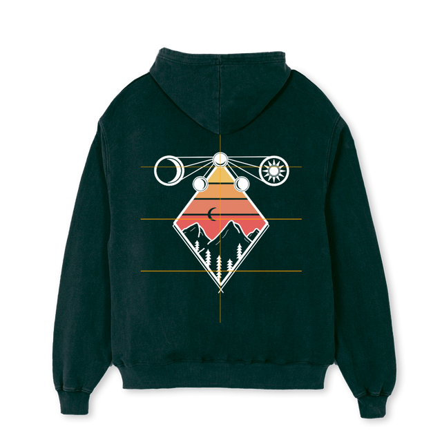 MOONSUN Wild Green Oversized Hoodie.