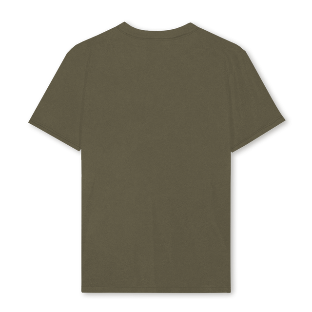 REVES DAILLEURS Vintage Olive Regular Tee.
