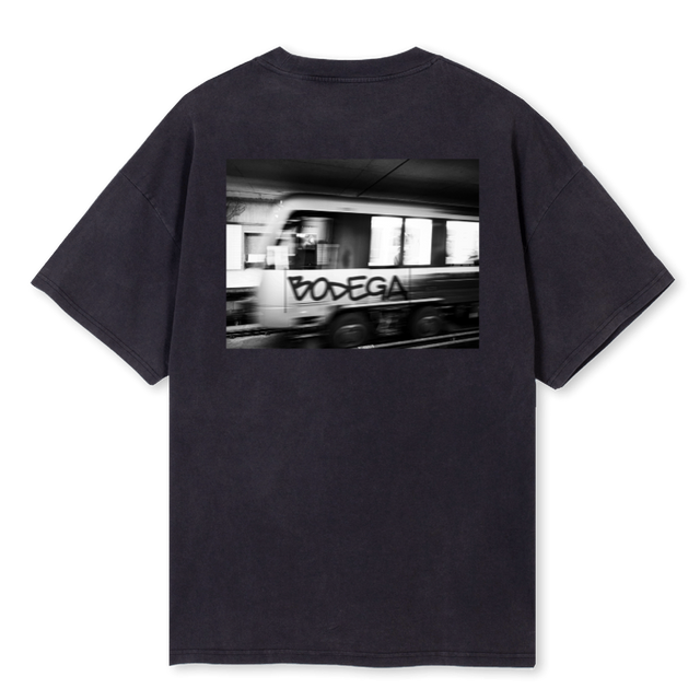 BODEGAMTLMETRO_VB Vintage Black Oversized Tee