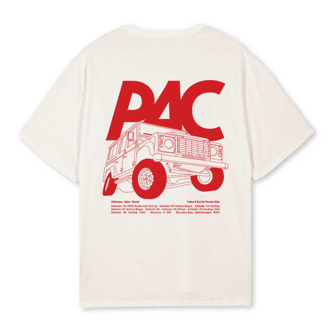 PACONE Vintage White Oversized Tee.