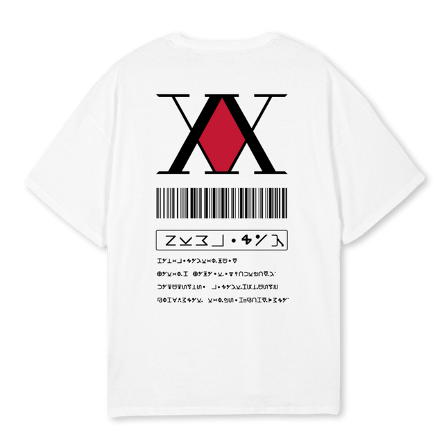 HXH NAKAMA LICENCE White Oversized Tee.