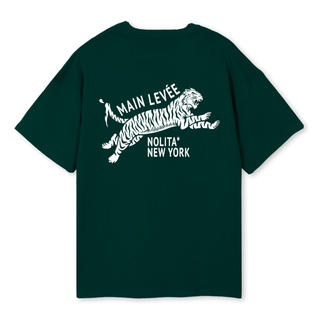 AMLCHINATOWNTIGER_WG Wild Green Oversized Tee