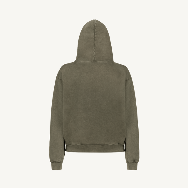 Vintage Olive Oversized Hoodie.