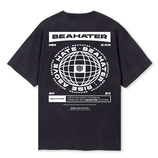 KLASSIK SHIRT Vintage Black Oversized Tee.