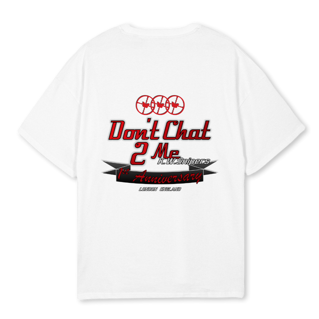 ANNIVERSARYTEE White Oversized Tee.