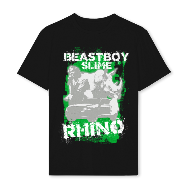 RHINO MERCH BY EVB Black Regular Tee.
