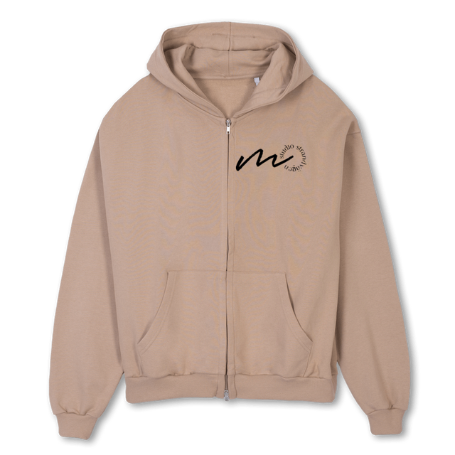 M STUDIO Croissant Oversized Zipped Hoodie.