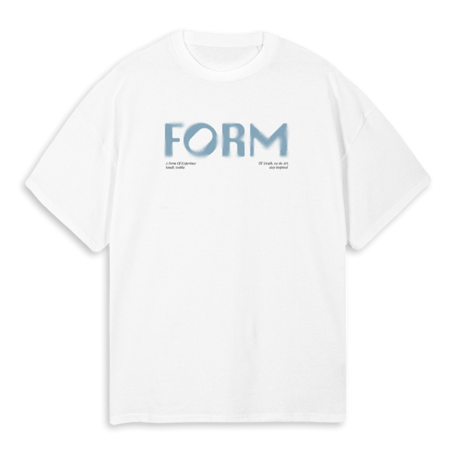 FORMSSWHITE White Oversized Tee.