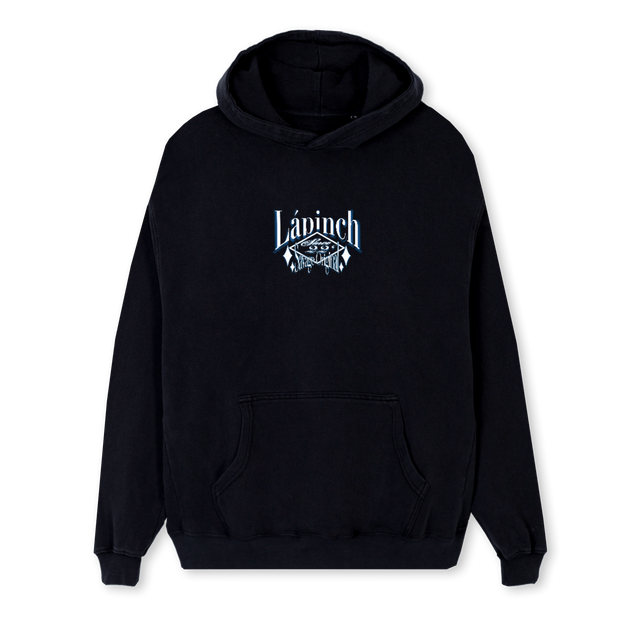 LAPMANDALASKULL Black Regular Hoodie.