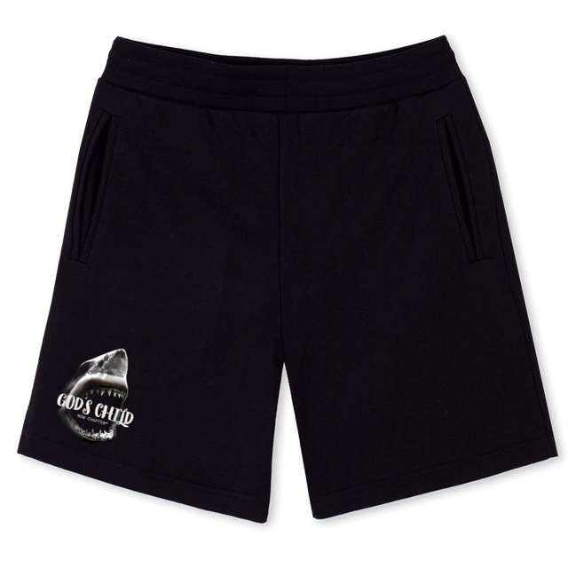 NC SHARK SHOR Black Sweatshorts.