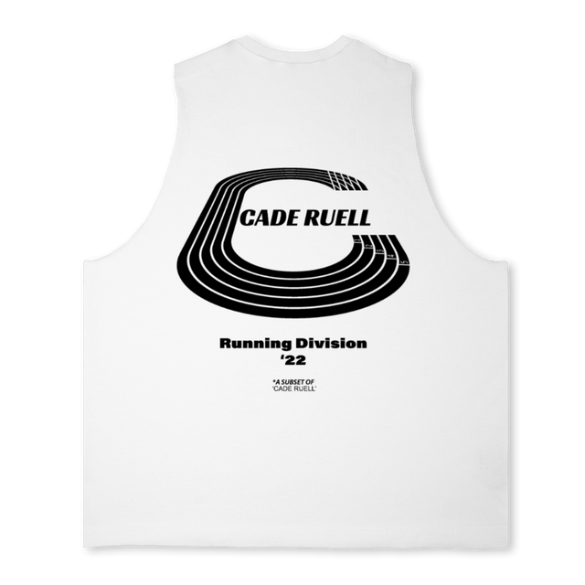 RUNNING DIVISION BLK Bright white Oversized Vest.