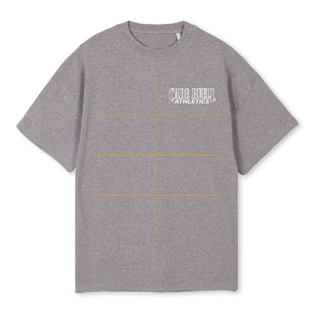 CR ATHLETIC WHIT Grey Marl Oversized Tee.