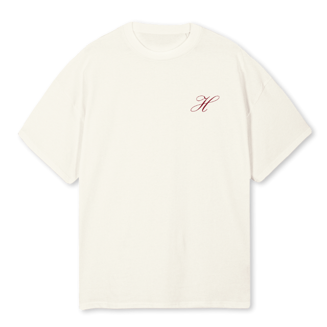 HS SIG Cream Oversized Tee.